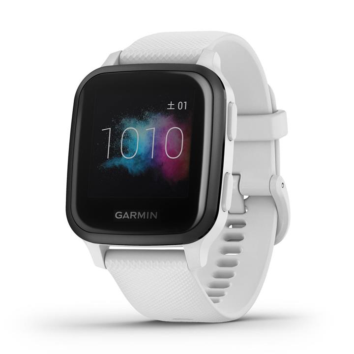 ساعت گارمین Garmin Venu Sq  Venu Sq Light Gold Aluminium Bezel with White Case and Silicone Band Watch